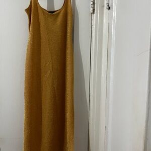 bebe Gold Maxi Dress
